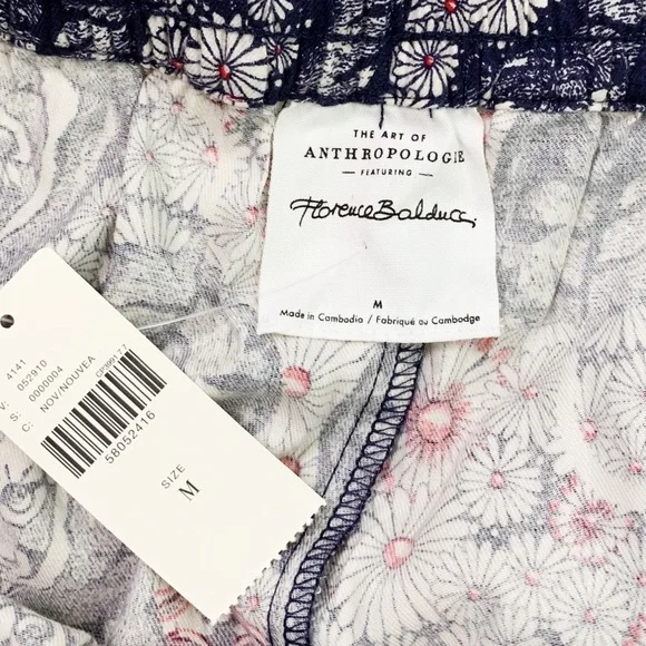 NWT Anthropologie Florence Balducci Menagerie Flannel Printed Sleep Pants - Picture 9 of 13